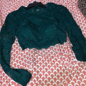 Only worn once, it’s a 2-piece dress.